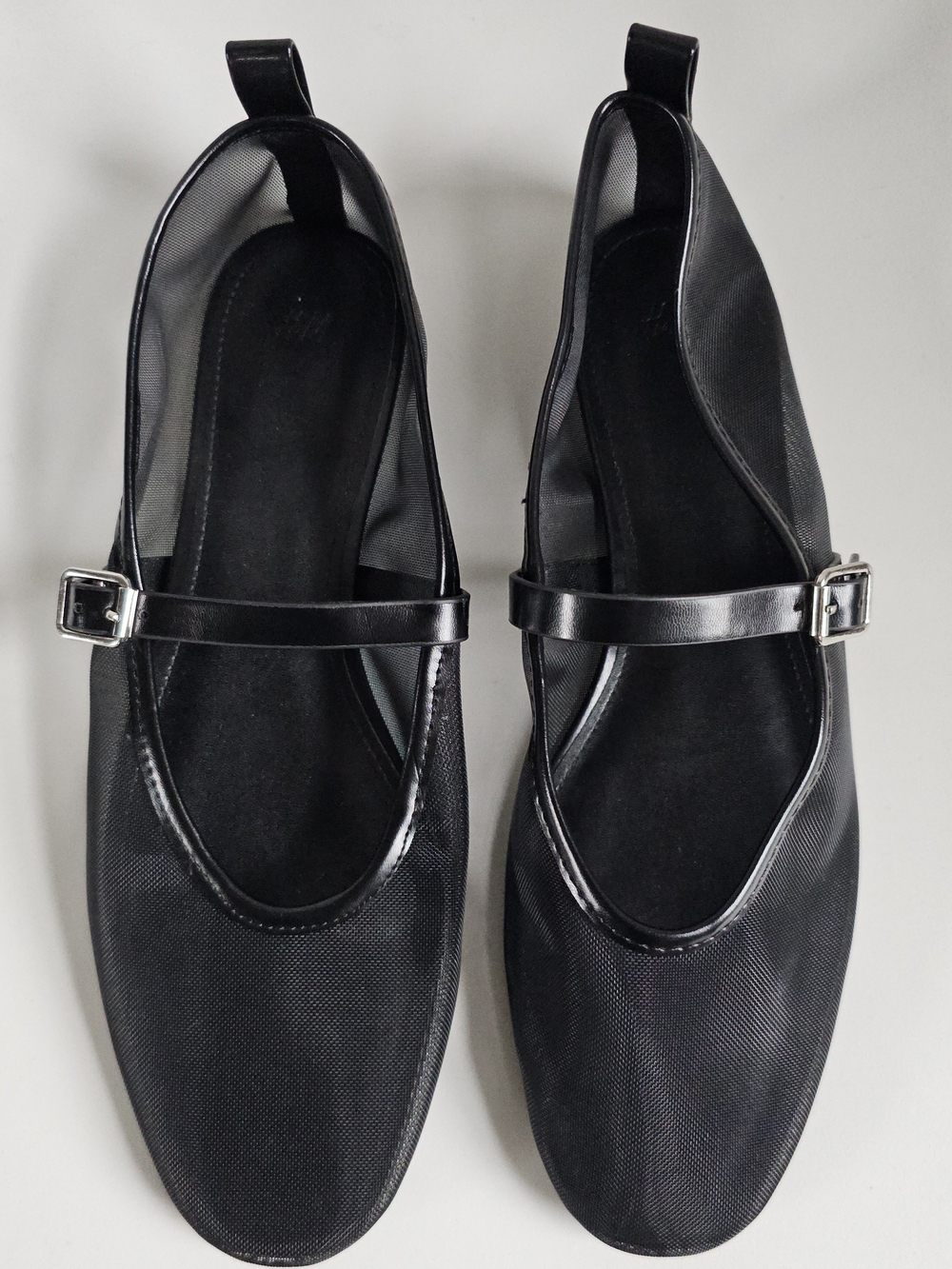 H&M Black Mesh Mary Janes